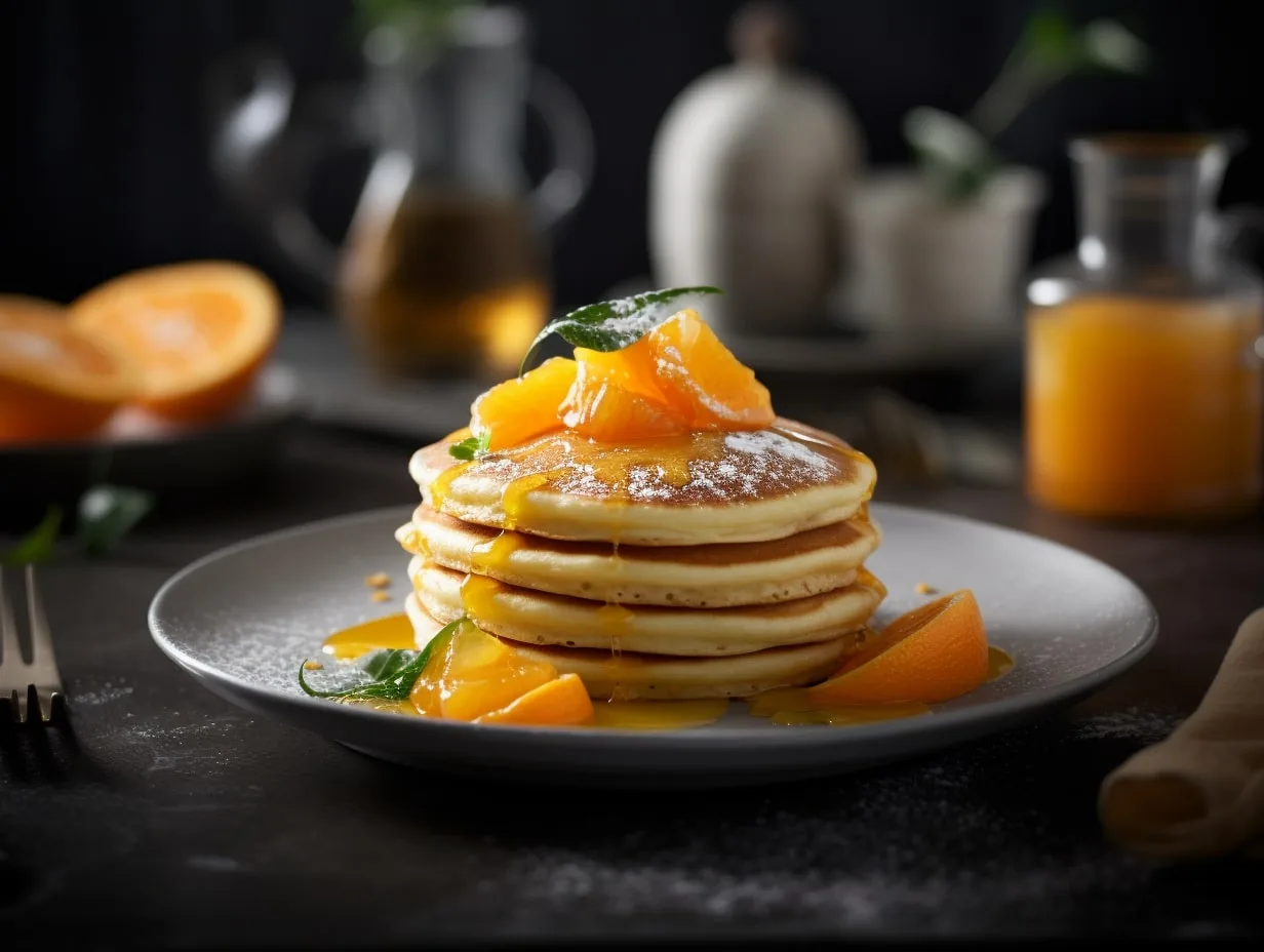 Panquecas de Aveia e Laranja